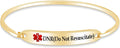 AFFY Customizable Engraving Medical Alert ID Bracelet Men Women Personalized 925 Sterling Silver Bangle Beacelet 7.5 Inch