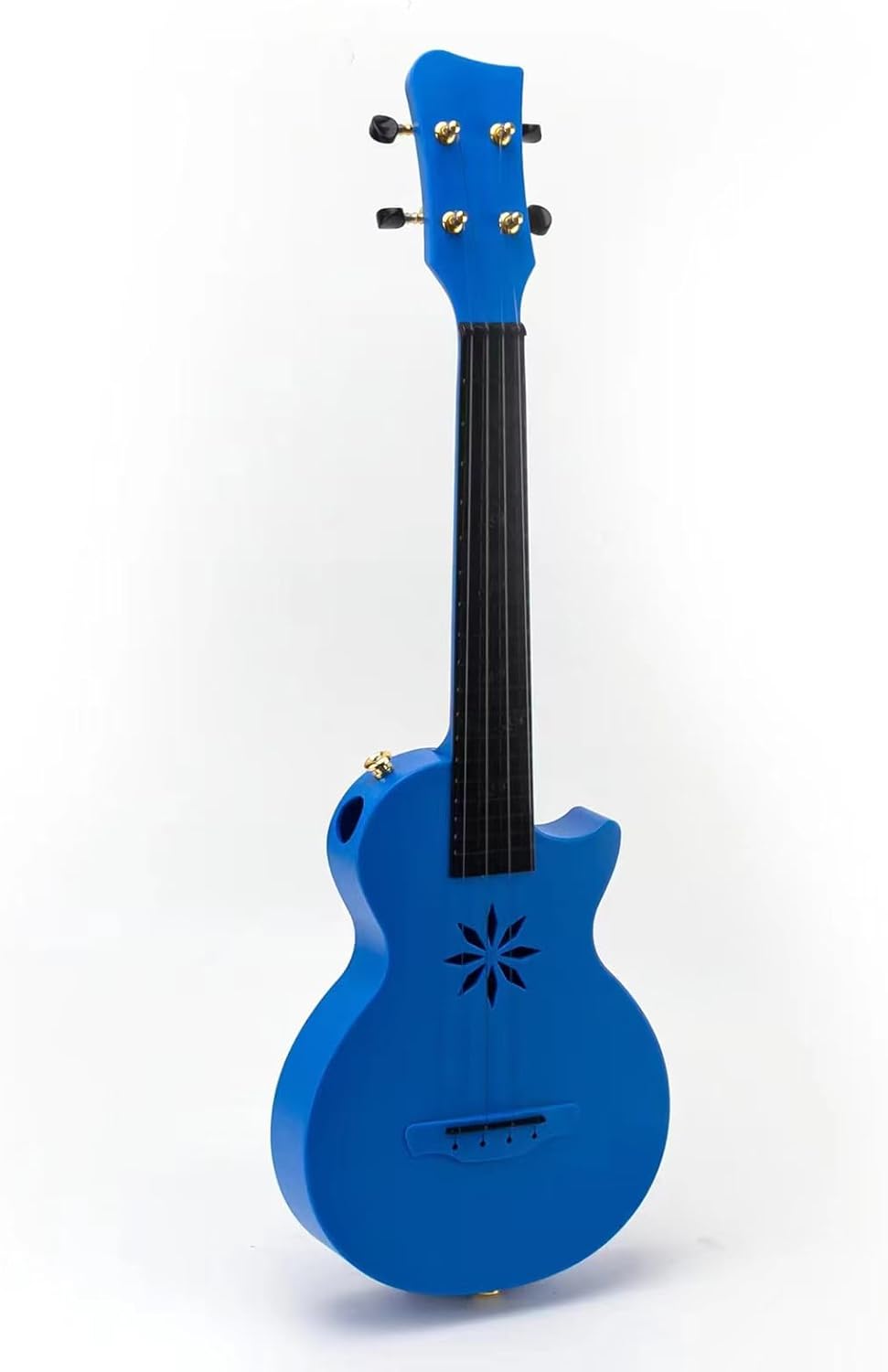 Semme Tenor Ukulele Case, Lightweight and stable carbon fibre material Ukulele Case Ukulele with tail nails for 24 inch ukulele or small guitar (Blue)
