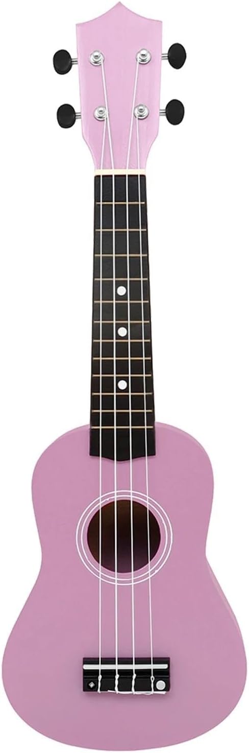 Adult Ukulele 21 Inch Ukulele 4 String Guitar Pink Hawaiian Mini Guitar Basswood Ukulele Stringed Instrument Beginner Gift