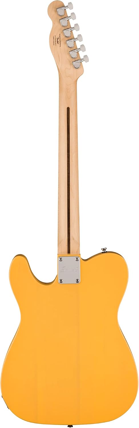 Fender Squier Sonic Telecaster - Butterscotch Blonde Bundle with Frontman 10G Amp, Tuner, Strap, Cable, Picks, and Austin Bazaar Guitar DVD