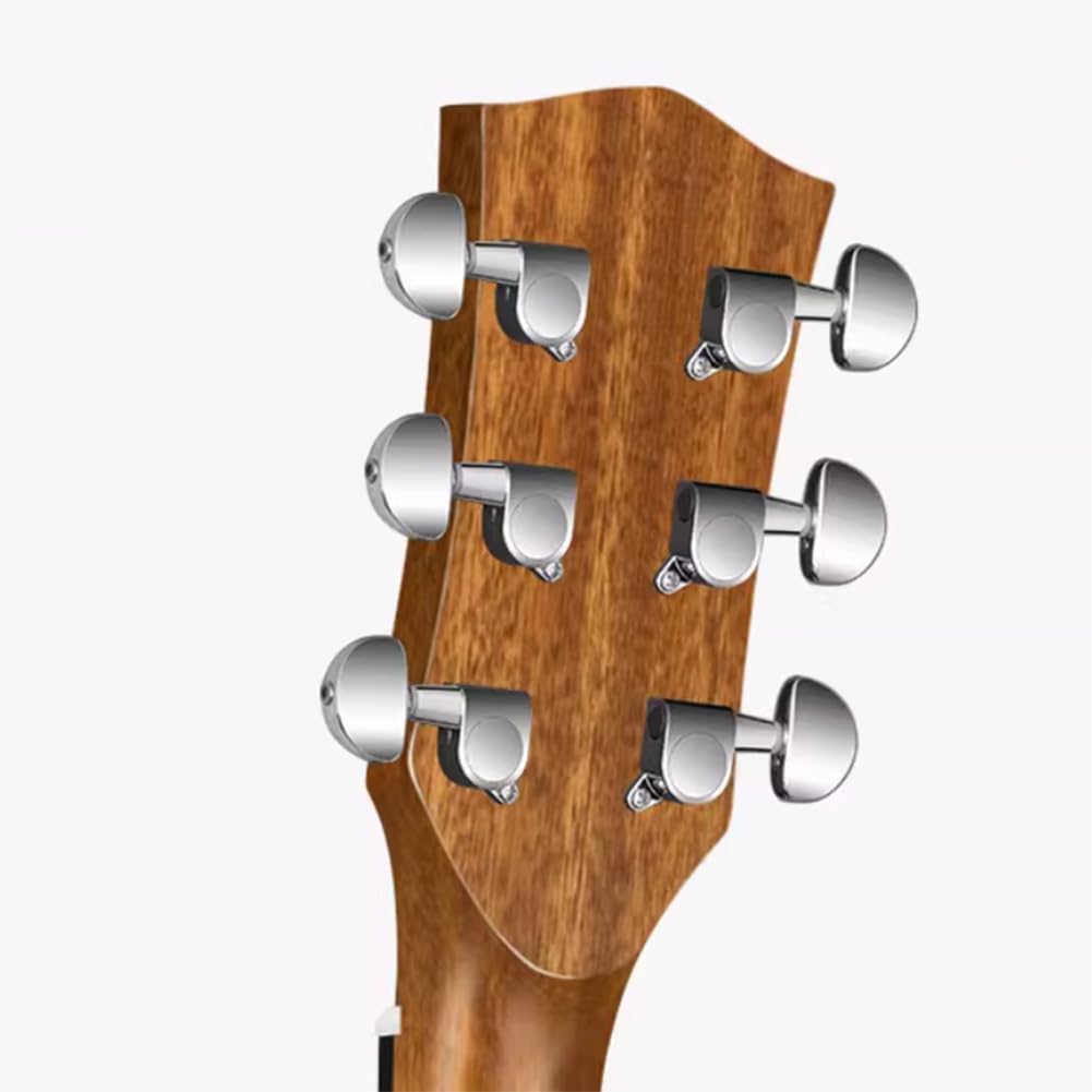 Wood Acoustic Guitar for Adults, 40Inch/41Inch 6 Steel-String All-Spruce Build, Elementary Tutorial of Folk Guitar for Beginners,2,40in