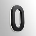 Backlit LED Illuminated House Numbers,Matte Black, Modern Address Signs Lighted Plaque For Outdoor Indoor, Weatherproof And Corrosion Resistant, Day & Night,18 Inch,O