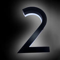 Modern Backlit LED House Number 16', Stainless Steel Light Up Address Numbers For Outside, Lighted House Numbers, Illuminated Address Signs For House,V