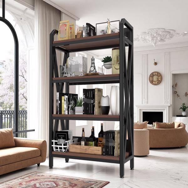 55'' Coffee Bar Station, Farmhouse Corner Stand for Small Spaces, Bakers Rack for Kitchen, Entryway,Kitchen Storage Shelf,Coffee Station Table,Liquor Buffet Sideboard