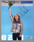 MIKAELA SHIFFRIN HAND SIGNED 8x10 PHOTO+BECKETT COA OLYMPIC MEDAL STAND - Autographed Olympic Photos