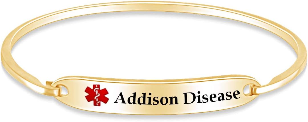 AFFY Customizable Engraving Medical Alert ID Bracelet Men Women Personalized 925 Sterling Silver Bangle Beacelet 7.5 Inch