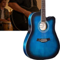 Acoustic Guitar for Beginner, Lightweight Body Suitable for Adult Teen, with Gig Bag, Tuner, Strap, Strings, Picks, Capo,Blue 1,41in