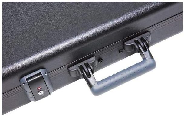 Fender Deluxe Molded Guitar Case for Jazzmaster and Jaguar Electric Guitars, Military-Grade ABS Hard Shell with TSA Lock, Custom Foam Interior, Protective Travel Case, Black