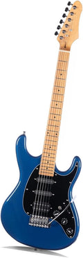 Colored Solid Electric Guitar A Professional Instrument For Beginners Professional Electric Guitar(Blue2)