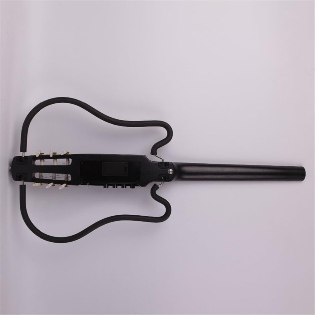 22 Frets Silent Nylon String Headless Electric Guitar Built in Effector Travel Portable Foldable Guitar Professional Headless Guitar (Color : 02)