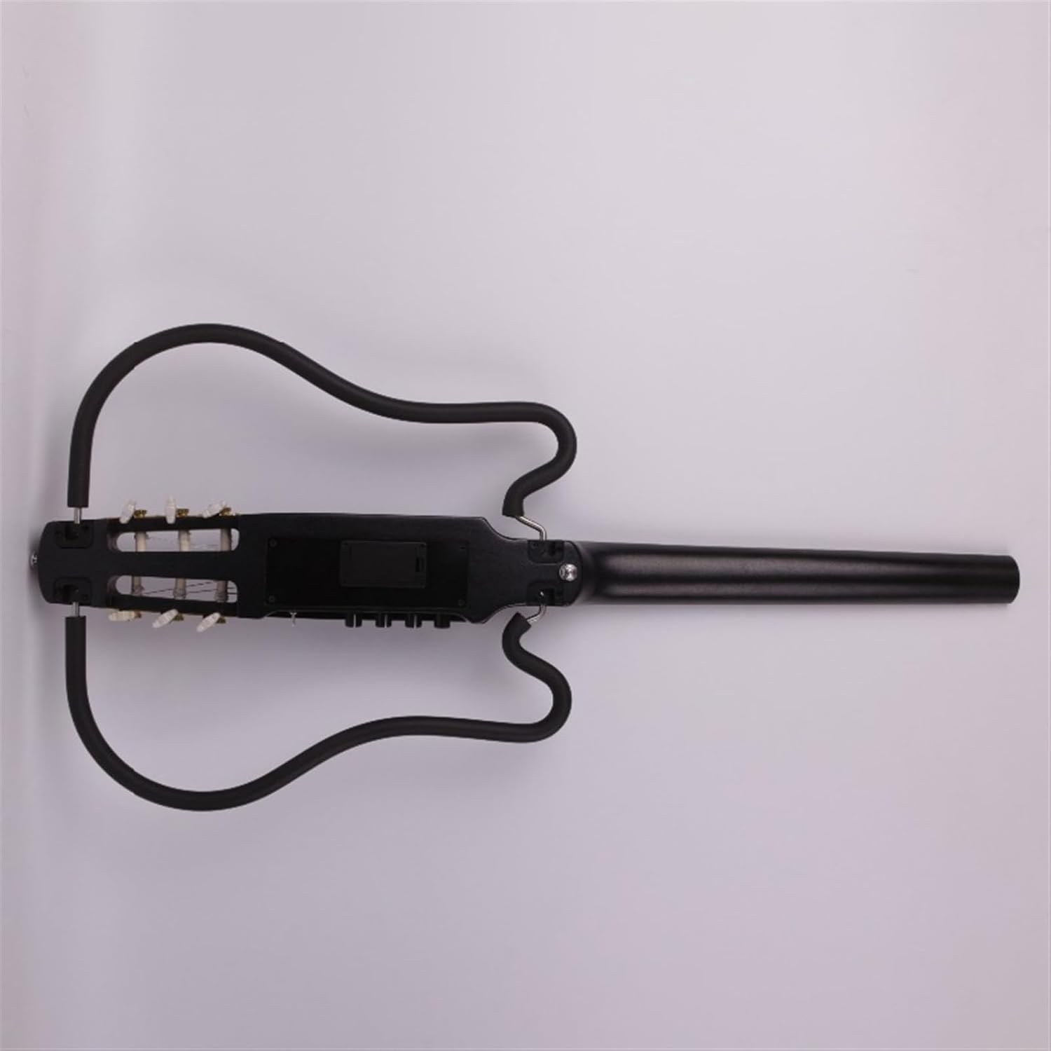 22 Frets Silent Nylon String Headless Electric Guitar Built in Effector Travel Portable Foldable Guitar Professional Headless Guitar (Color : 02)