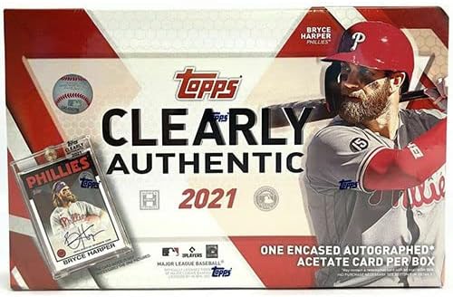 2021 Topps Clearly Authentic Baseball Hobby Box: 1 Card