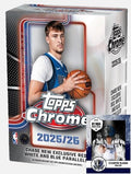NEW 2025-26 CHROME Basketball Card BLASTER Box, Plus Cooper Flagg Card Sized Print