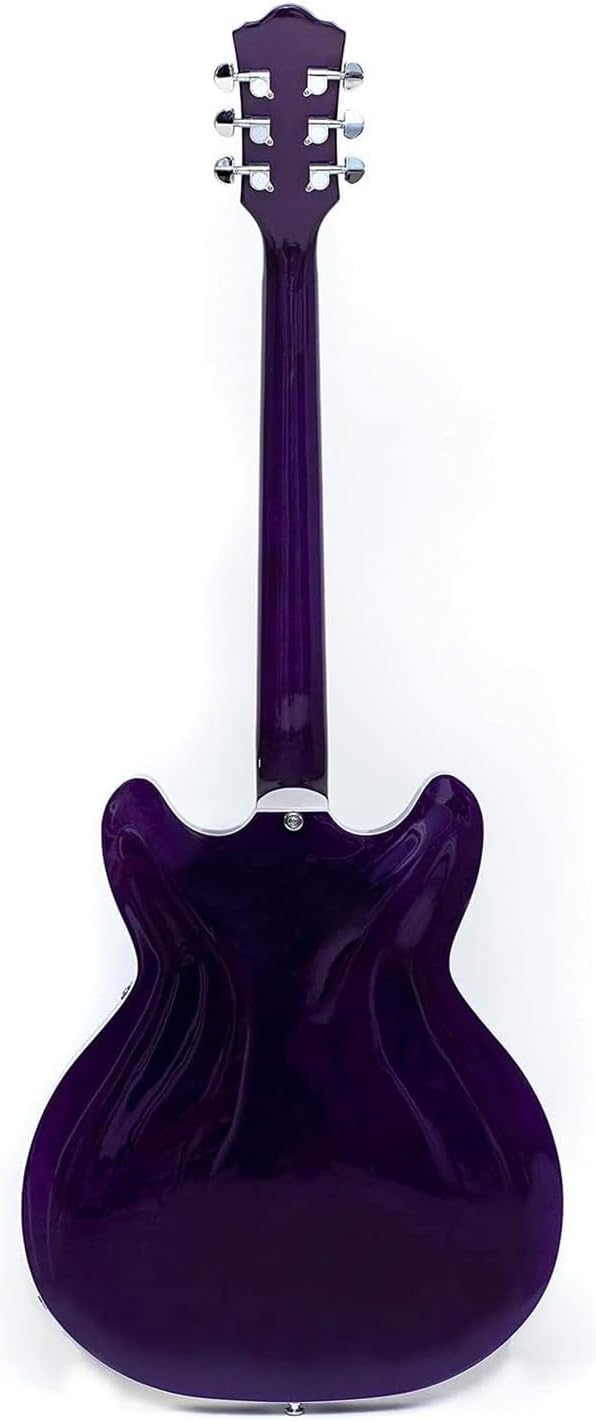 Beginner Jazz Electric Guitar With Hollowed Out Trapezoidal Tailboard Bridge And Fit Professional Electric Guitar(Red)