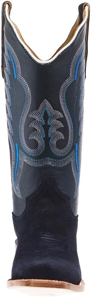 R. Watson Boots Women's Dark Blue Roughout Vamp 13in Midnight Goat Top