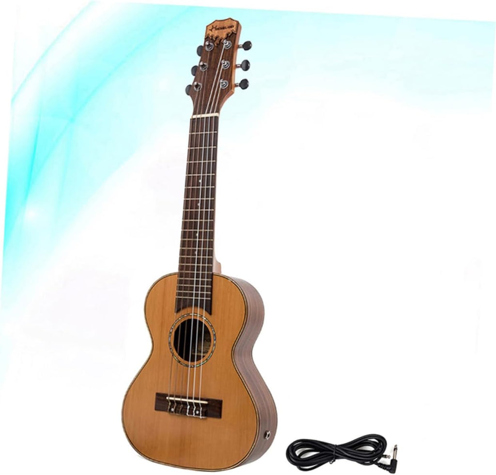 BESPORTBLE Hawaiian Ukulele Mini Guitar Korean Pine Electric Instrument for Adults Craftsmanship for Travel Parties