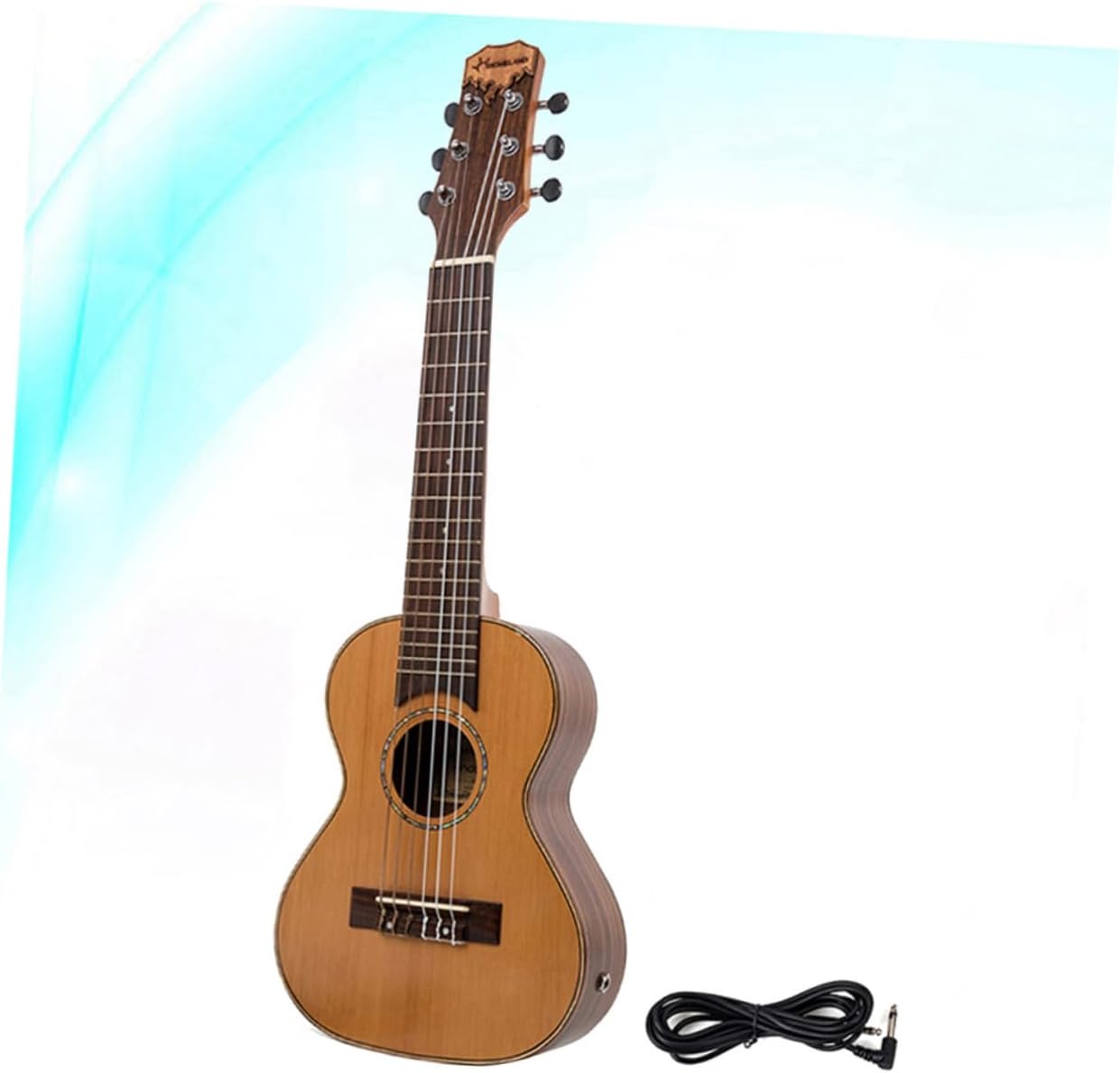 BESPORTBLE Hawaiian Ukulele Mini Guitar Korean Pine Electric Instrument for Adults Craftsmanship for Travel Parties