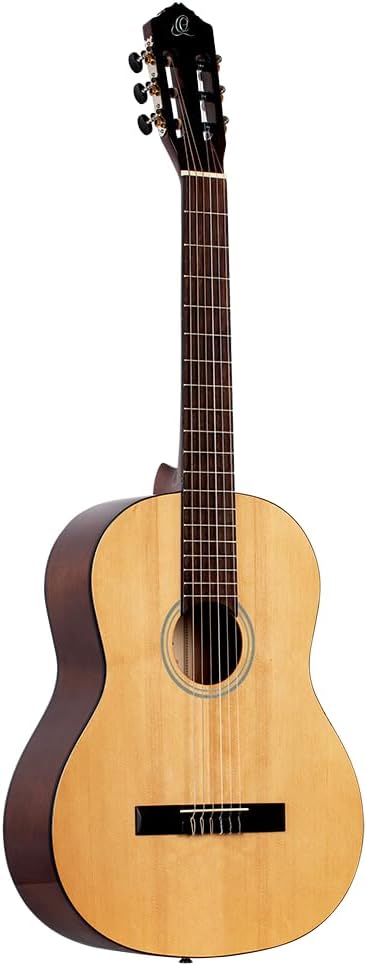 Ortega Student Series Full Size 6-String Nylon Classical Guitar, Gloss Spruce Top (RST5)