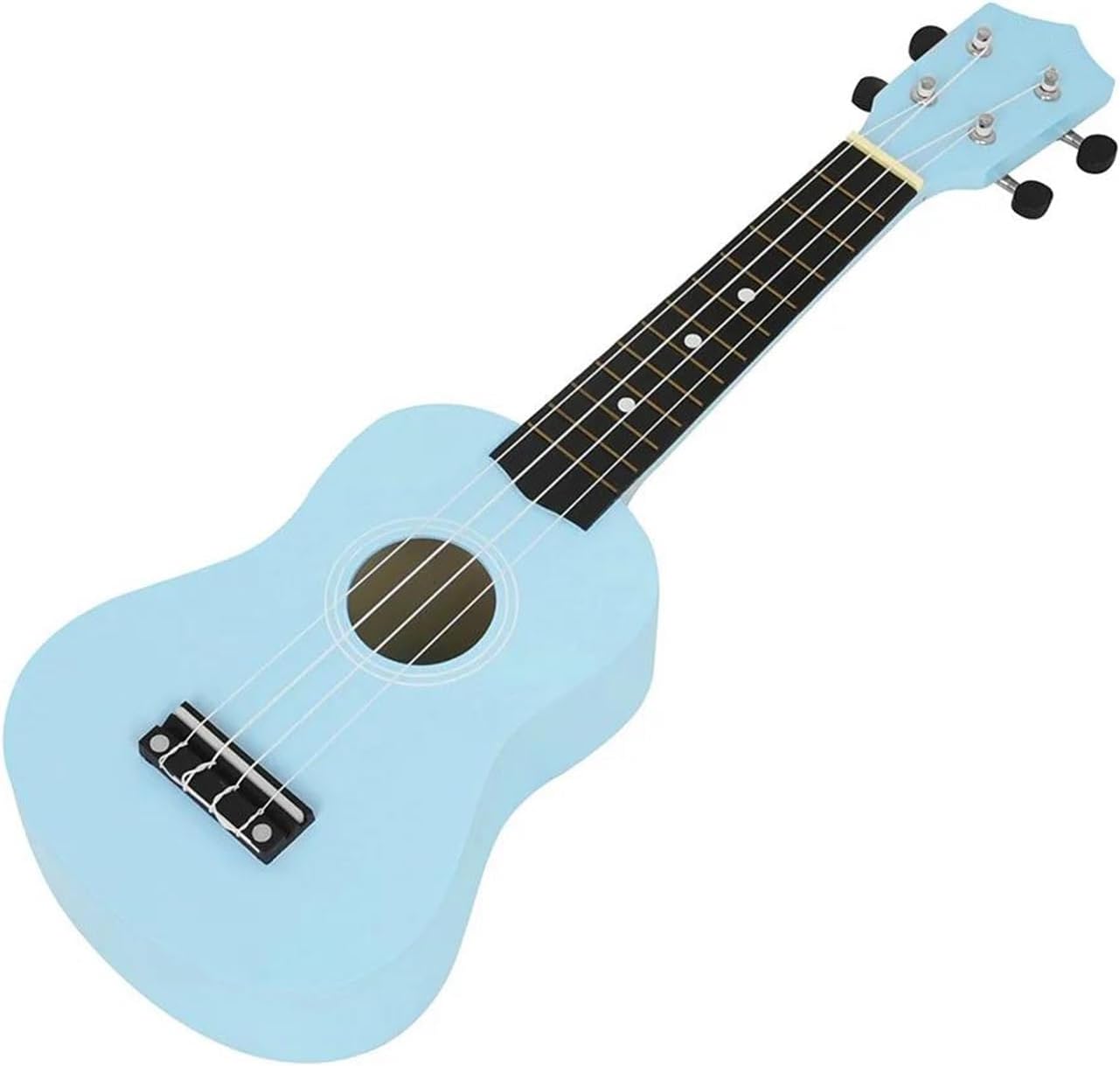 Adult Ukulele 21 Inch Ukulele 4 String Mini Guitar Music Instrument For Beginners(Blue)