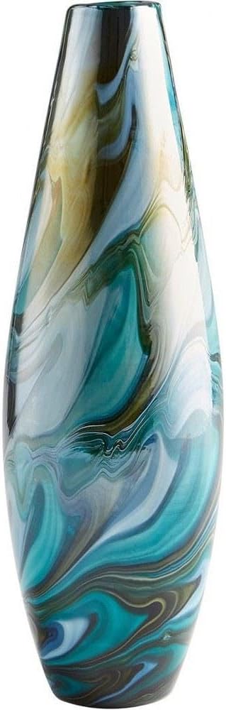 Cyan Design Medium Chalcedony Vase Vases & Planters Blue