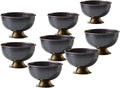 Serene Spaces Living Large Antique Style Hammered Copper Decorative Bowl, Rustic Home Accent Bowls for Flowers, Potpourri, Keys, Coffee Table, 5' Tall & 8.25' Diameter, Pack of 12
