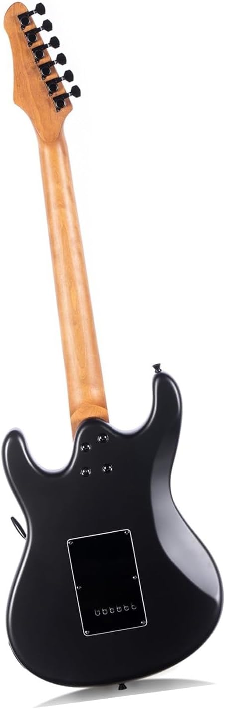 Solid Solid Electric Guitar Beginner Model Professional Performance Instrument Professional Electric Guitar(Ebony)