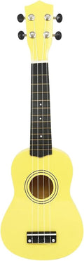 Adult Ukulele 21 Inch Ukulele 4 String Mini Guitar Music Instrument For Beginners(Yellow)