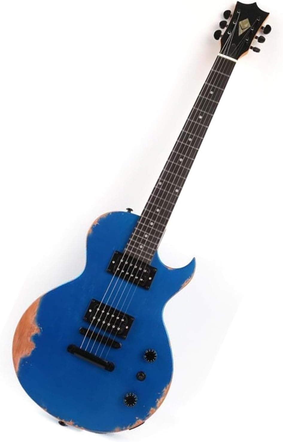 Professional Electric Guitar With Maple Neck Rosewood Fingerboard And Mahogany Solid Professional Electric Guitar(Blue2)