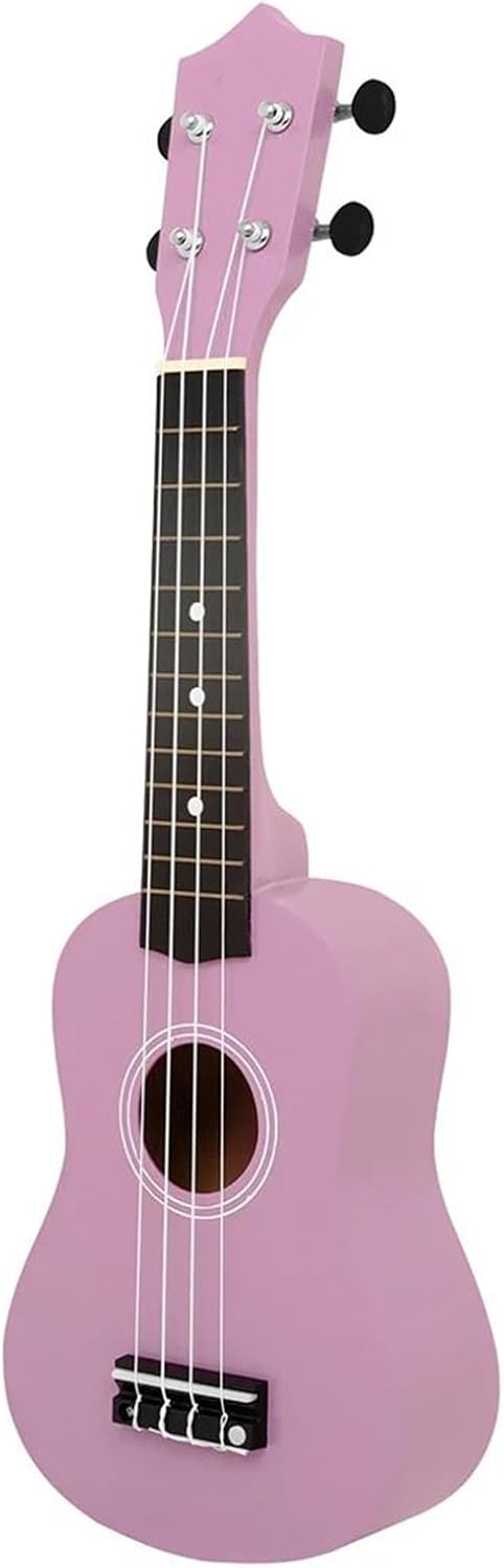 Adult Ukulele 21 Inch Ukulele 4 String Guitar Pink Hawaiian Mini Guitar Basswood Ukulele Stringed Instrument Beginner Gift