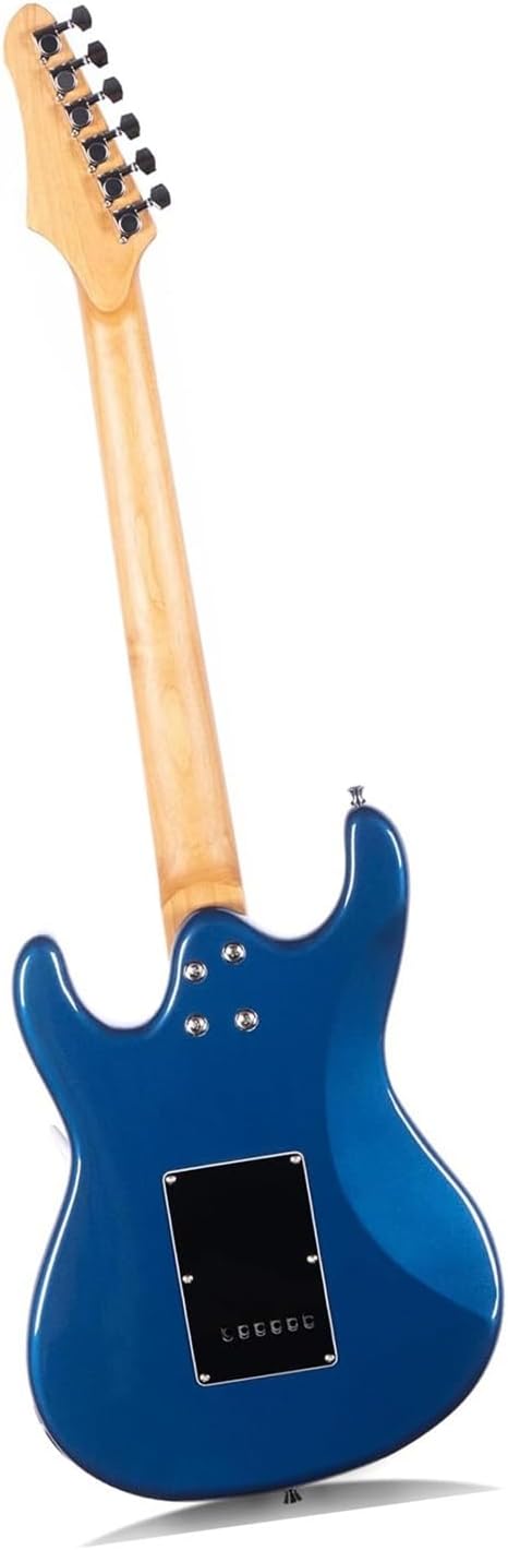 Solid Electric Guitar For Beginners And Adults Colorful Performance Instrument Professional Electric Guitar(Blue2)