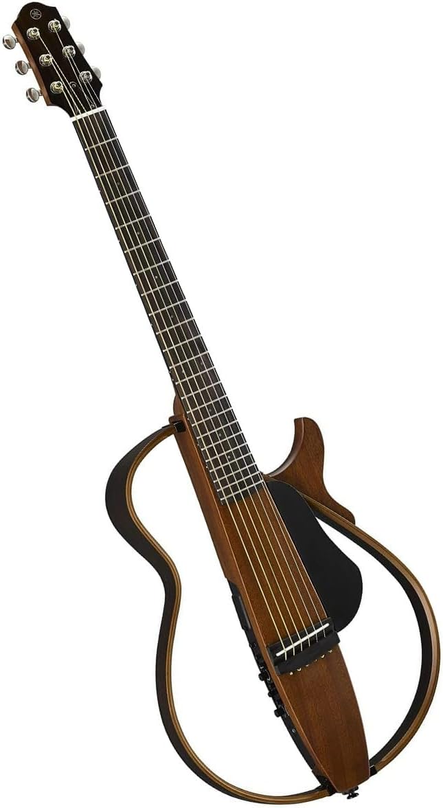 Yamaha SLG200S NT Steel String Silent Guitar with Hard Gig Bag, Natural