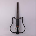 22 Frets Silent Nylon String Headless Electric Guitar Built in Effector Travel Portable Foldable Guitar Professional Headless Guitar (Color : 02)