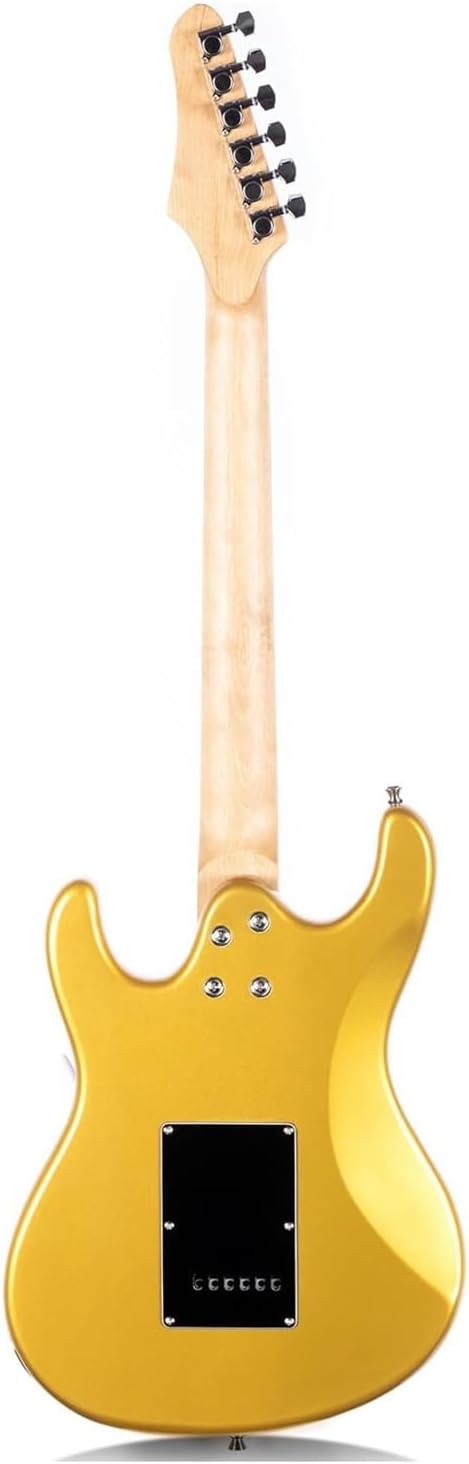 Colored Solid Electric Guitar A Professional Instrument For Beginners Professional Electric Guitar(Yellow)