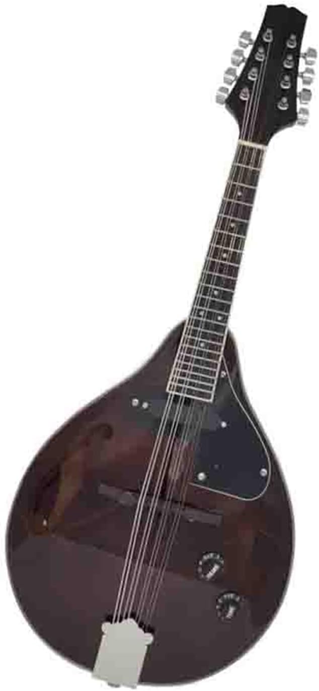 Eight String Mandolin Electric Guitar Musical Instrument Wine Red Professional Performance Beginner Mandolin String Instrument(3)