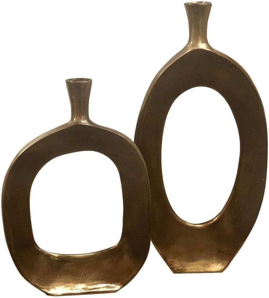 Kyler - 22 inch Vase (Set of 2) - 10.75 inches Wide by 2 inches deep