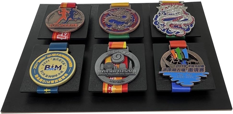 Marathon Medal Display Frame-Medal Display Frame-Medal Display case3D Medal Box Photo Frame, Runner, Marathon, Race Champion, Football, Gymnastics and All Sports Medal Medal Medal Badge (PS35)