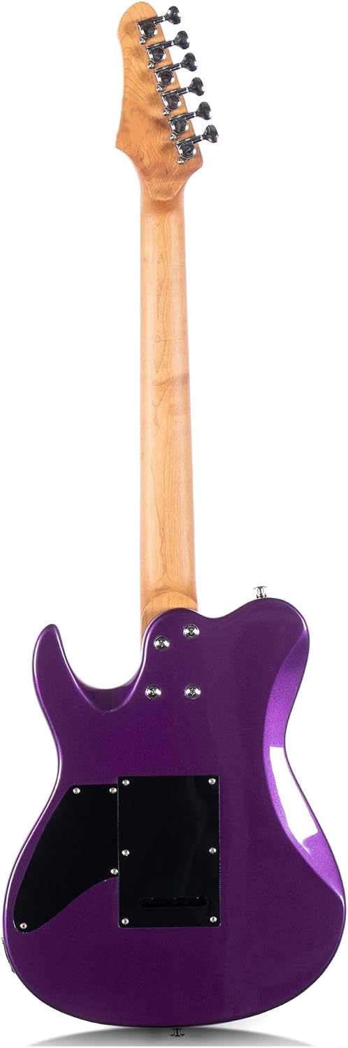 Electric Guitar Jazz Color Playing Instrument Suitable For Adult Beginners Professional Electric Guitar(Pink Purple)