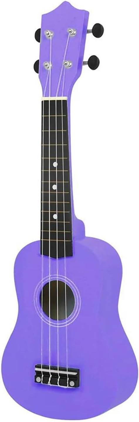 Adult Ukulele 21 Inch Ukulele 4 String Mini Guitar Music Instrument For Beginners(Purple)