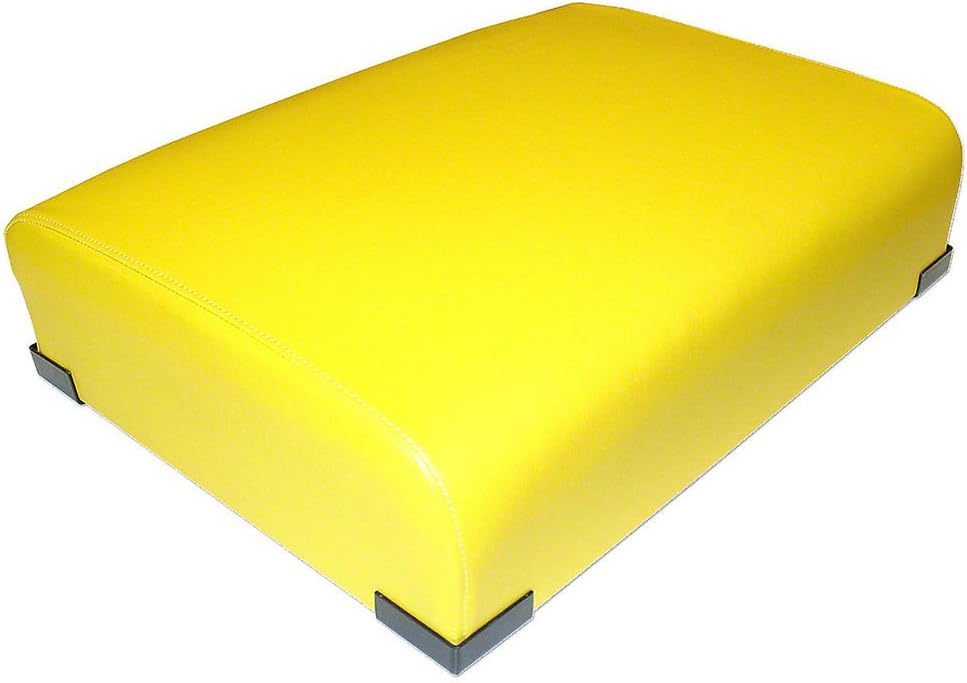 AT13983 Bottom Seat Cushion, yellow vinyl with springs, like original! Fits John Deere 2 cylinder models Fits John Deere A AR B D G R 50 520 530 60 620 630 70 720 730 80 820 2 cylinder 830 2 cylinder