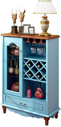 Freestanding Wine Racks & Cabinets Household Wooden Wine Cabinet Small Wine Bar Cabinet with Square Wine Storage Grid Multi-Purpose Wine Bakers Rack Sideboard Wine Storage Cube (Color : B)