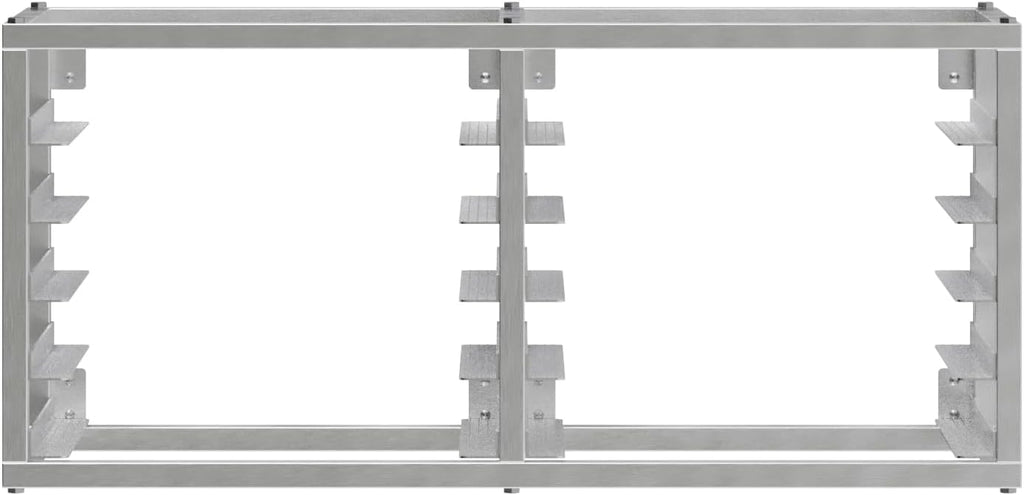 AmGood Wall Mounted Sheet/Bun Pan Rack - 40' x 13' x 18'. Fits 10 Half Size Pans. NSF