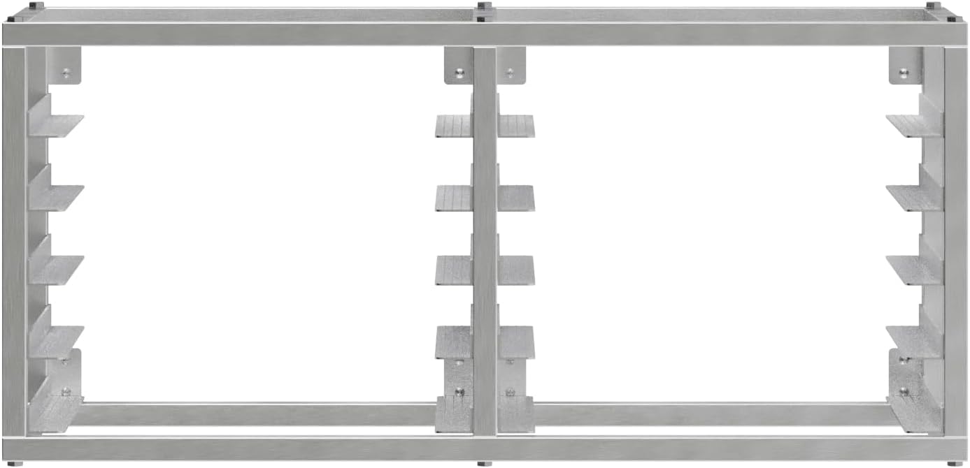 AmGood Wall Mounted Sheet/Bun Pan Rack - 40' x 13' x 18'. Fits 10 Half Size Pans. NSF