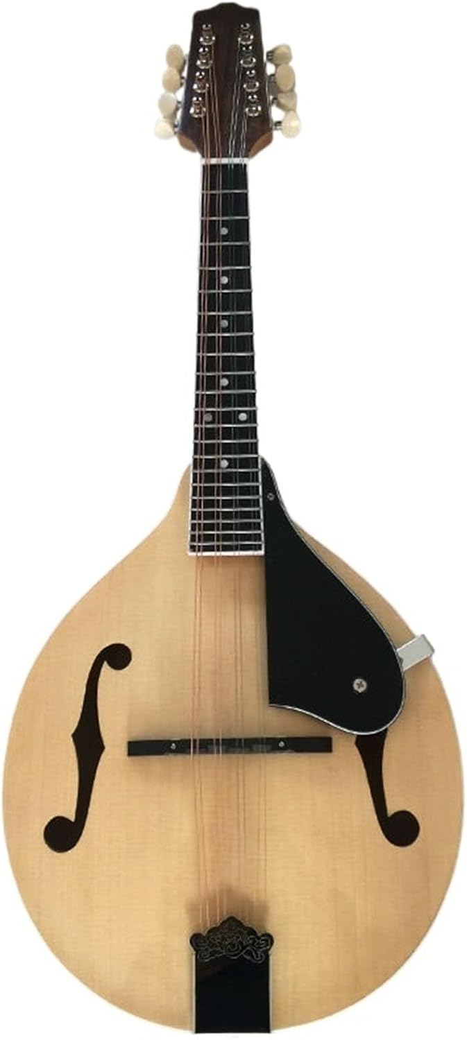 Mandolin F Type Guitar Eight String Instrument Round Red Beginner Mandolin String Instrument(6)