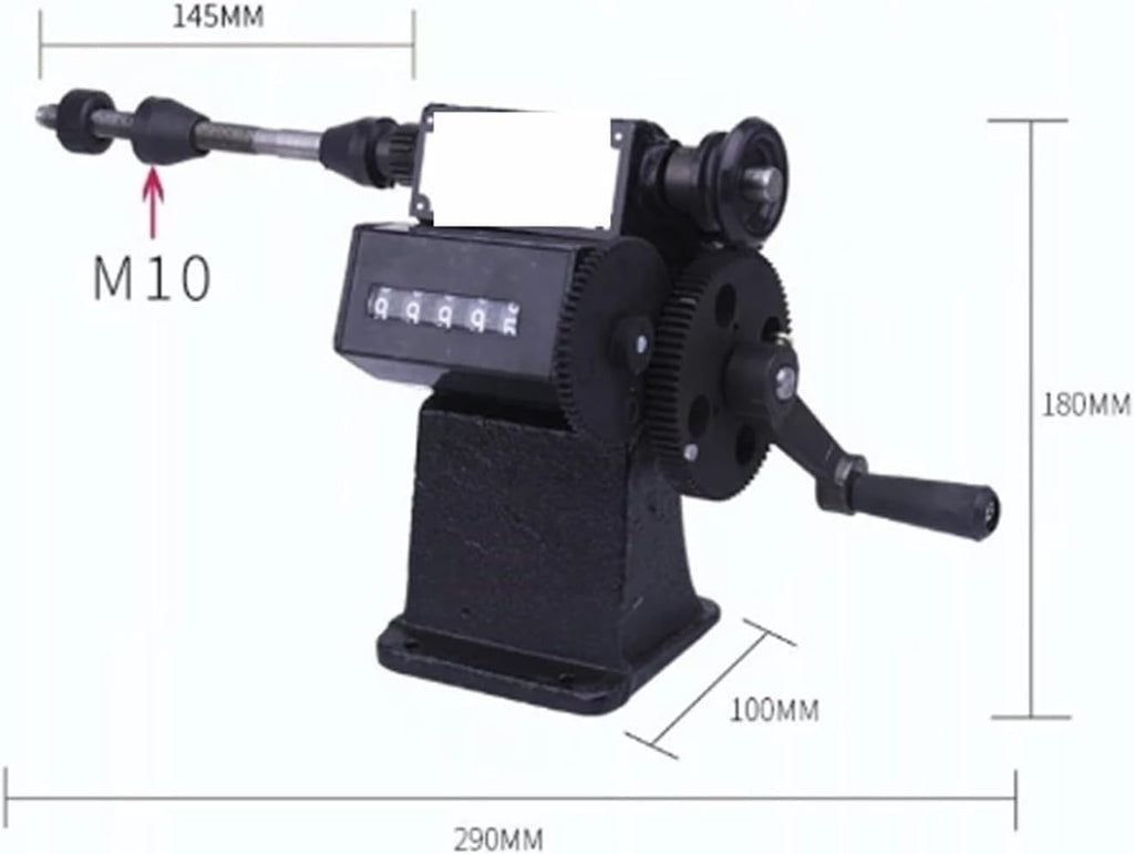 Coil Winding Machine, Manual Winding Machine Dual-Purpose Hand Coil Counting Winding Machine Winder, 0-9999 Count Range Winding Various Small Coils,for Guitar Pickup Coils Motor Coils