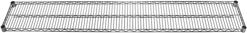 Shelving Inc. 12' d x 72' w Chrome Wire Shelving with 3 Tier Shelves, Weight Capacity 800lbs Per Shelf