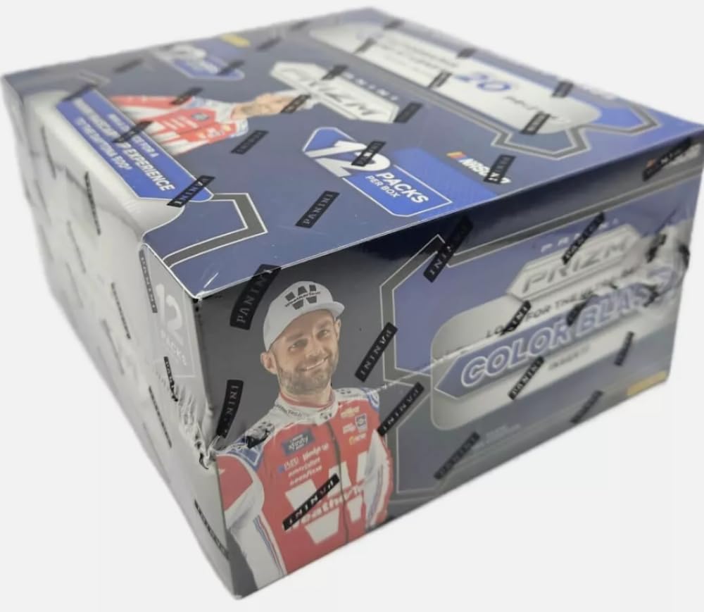 2024 Panini PRIZM Racing NASCAR Factory Sealed HOBBY Box 3 AUTOGRAPHS and at least 20 Parallels Per Box. 12 Packs of 12 Cards.