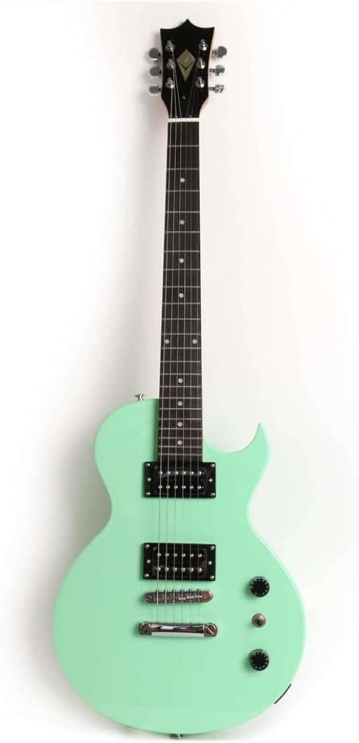 Professional Electric Guitar With Maple Neck Rosewood Fingerboard And Mahogany Solid Professional Electric Guitar(Green)
