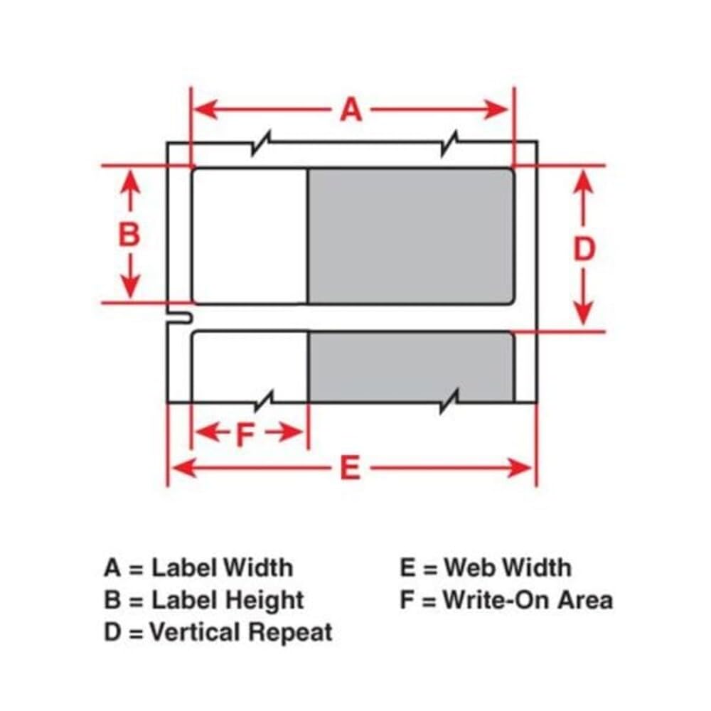 Brady THT-67-427-1.5 2' Width x 2.25' Height, B-427 Self-Laminating Vinyl, Matte Finish White/Translucent Thermal Transfer Printable Label (1500 per Roll)