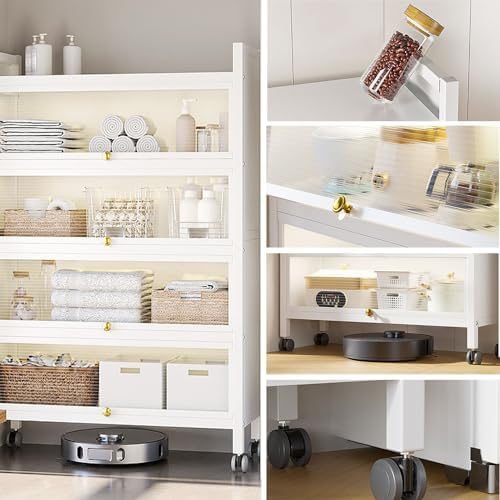 3-Tier Kitchen Pantry Cabinet, Coffee Bar with Drawer & Flip Door, Versatile Space-Saving Storage Organizer, Baker's Rack for Small Kitchens, 40cm/15.7in