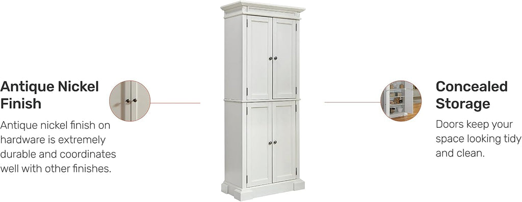Homestyles Americana Off-White Pantry, 72'H